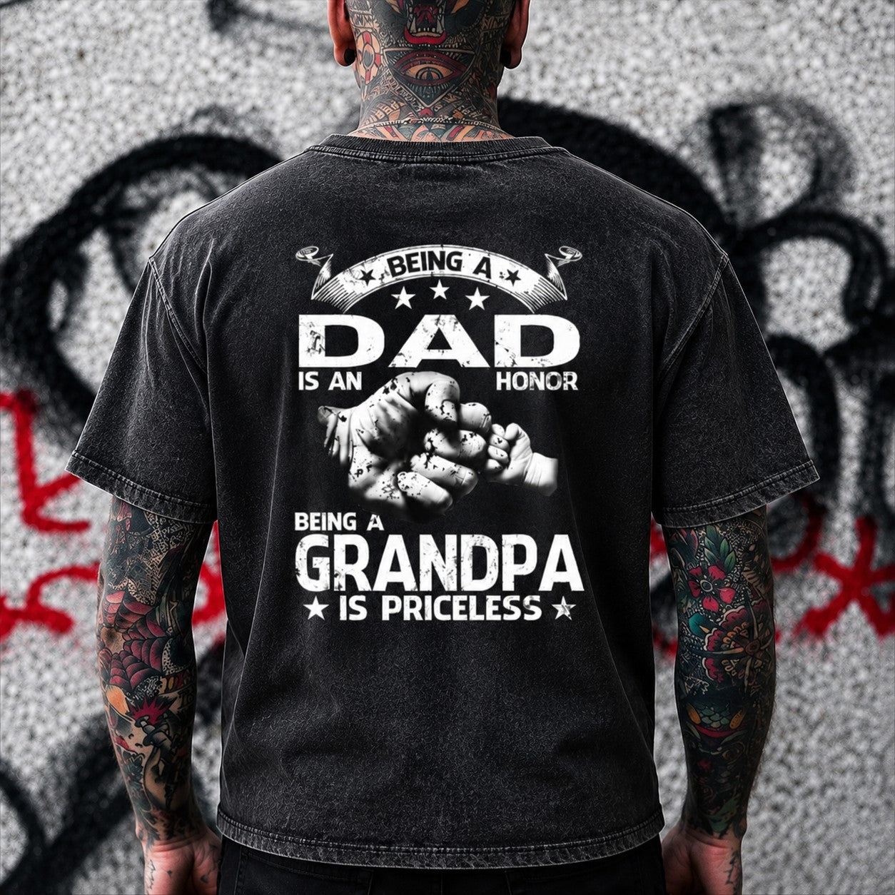 Being A Dad Is An Honor Grandpa Shirt/Sweatshirt/Hoodie – Fatherhood Graphic Tee