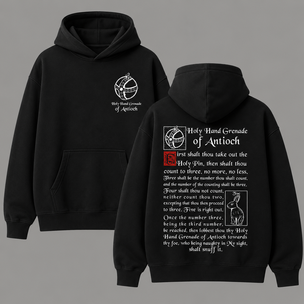 Holy Hand Grenade of Antioch Shirt – Funny Medieval Meme Graphic Tee, Sweatshirt & Hoodie