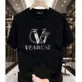 Men's Metallic Silver Graphic T-Shirt/Sweatshirt/Hoodie – Black Luxury Streetwear Tee