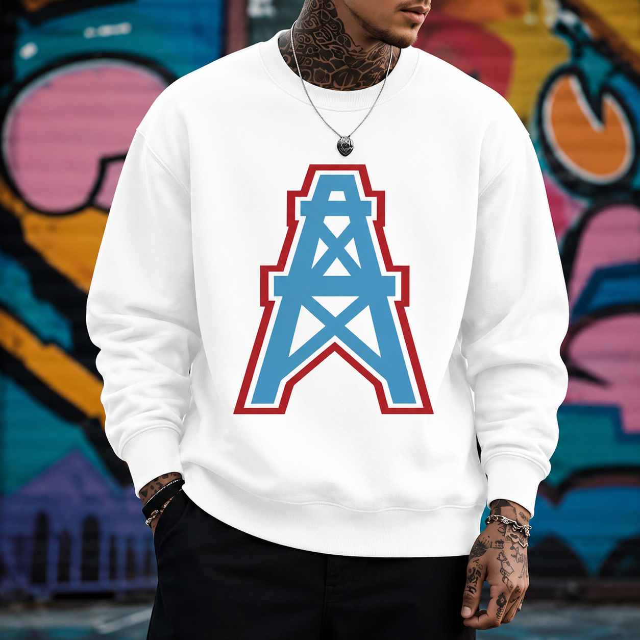 Houston Oilers Retro Football Tee/Sweatshirt/Hoodie