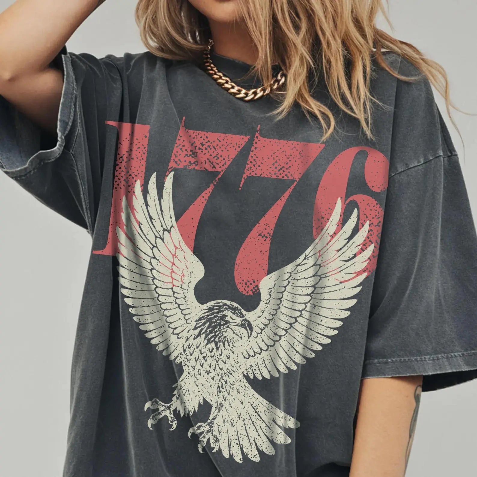 🦅1776 Bald Eagle Patriotic Graphic T-Shirt/Sweatshirt/Hoodie