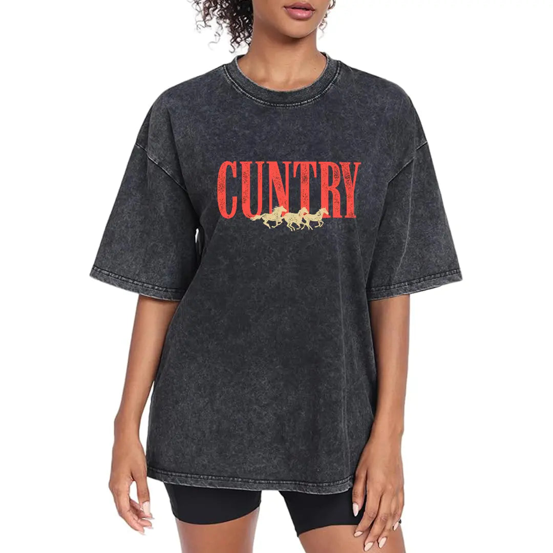 Country Western Graphic T-Shirt, Sweatshirt & Hoodie – Vintage Cowgirl Rodeo Print, Country Concert Western Style Apparel