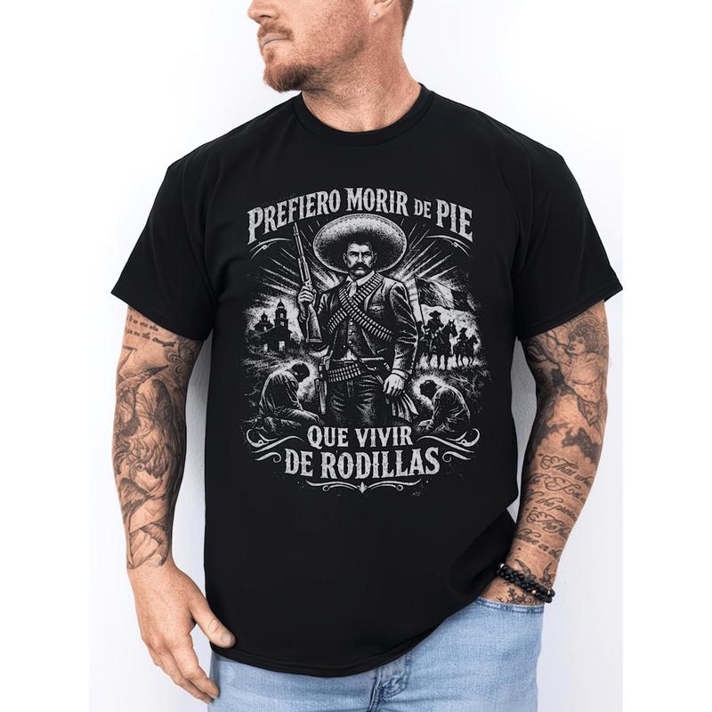 Emiliano Zapata Vintage Graphic Shirt – Mexican Revolution Historical Portrait T-Shirt, Sweatshirt & Hoodie