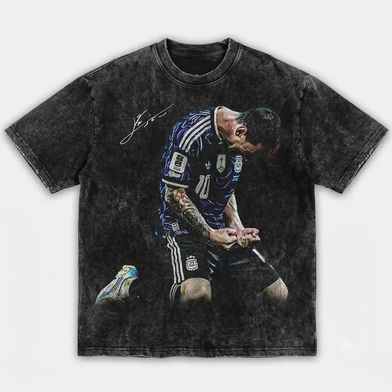 Lionel Messi Celebration Graphic T-Shirt/Sweatshirt/Hoodie – Argentina #10 Football Fan Tee
