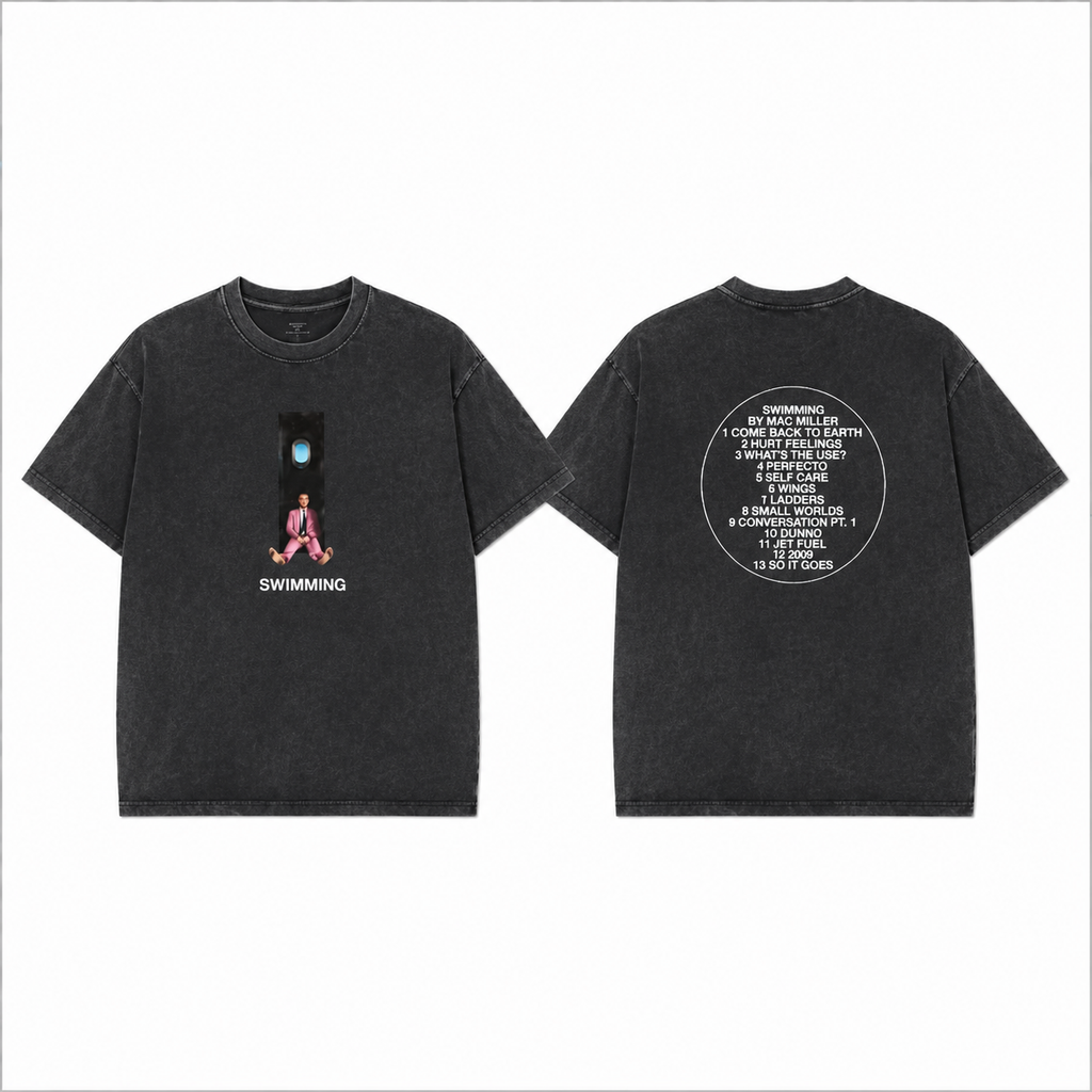 Swimming Inspired Graphic T-Shirt/Sweatshirt/Hoodie – Minimalist Music Style Streetwear Tee