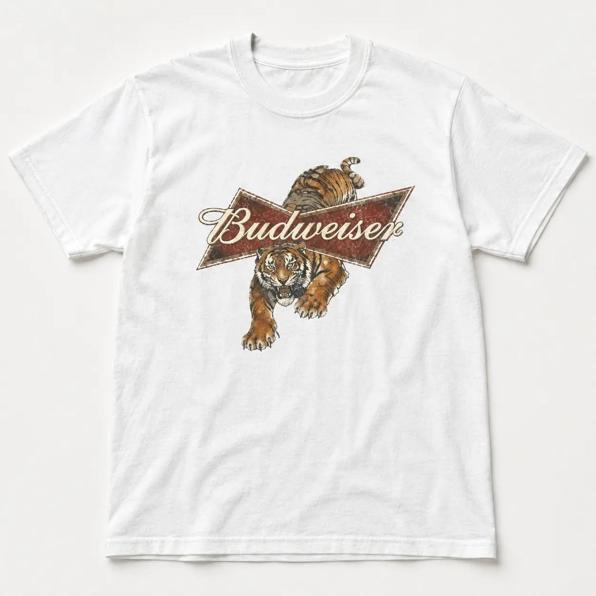 Budweiser Tiger Graphic T-Shirt, Sweatshirt & Hoodie – Vintage Beer Logo Print, Retro Wild Tiger Graphic, Y2K Casual Streetwear