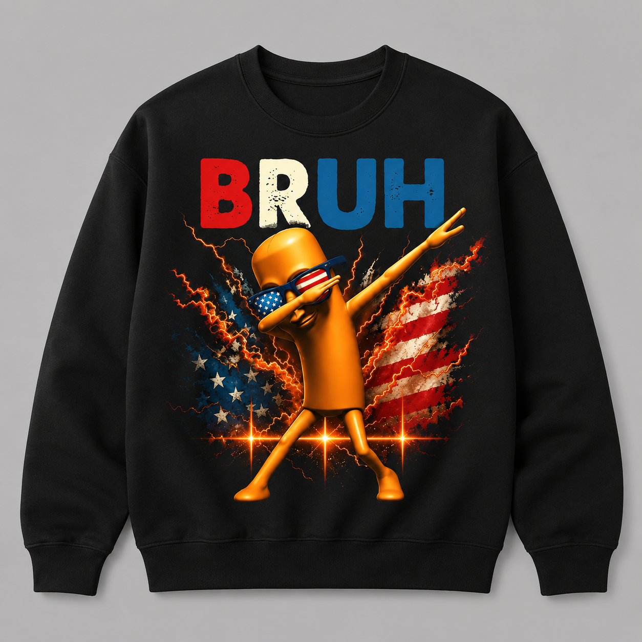 BRUH Dabbing Hotdog Graphic Tee/Sweatshirt/hoodie