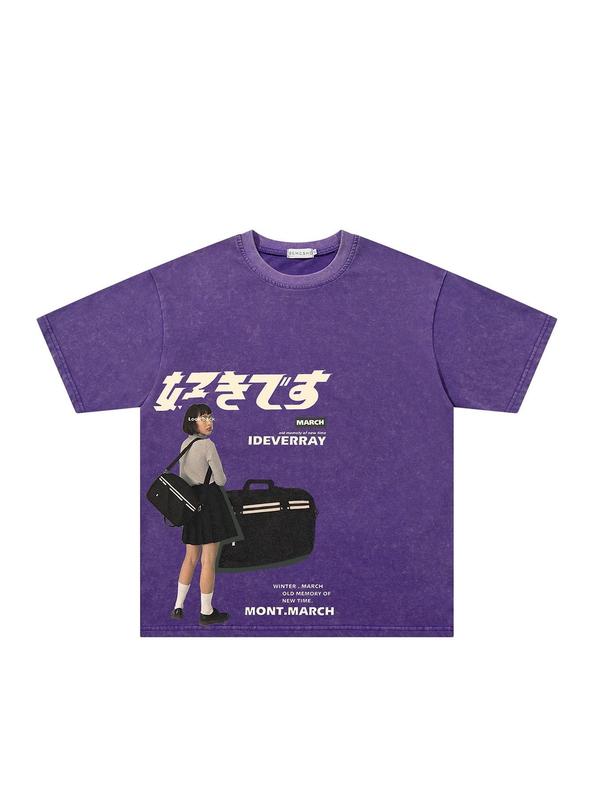 Vintage Washed Japanese Graphic T-Shirt/Sweatshirt/Hoodie – Oversized Streetwear Tee