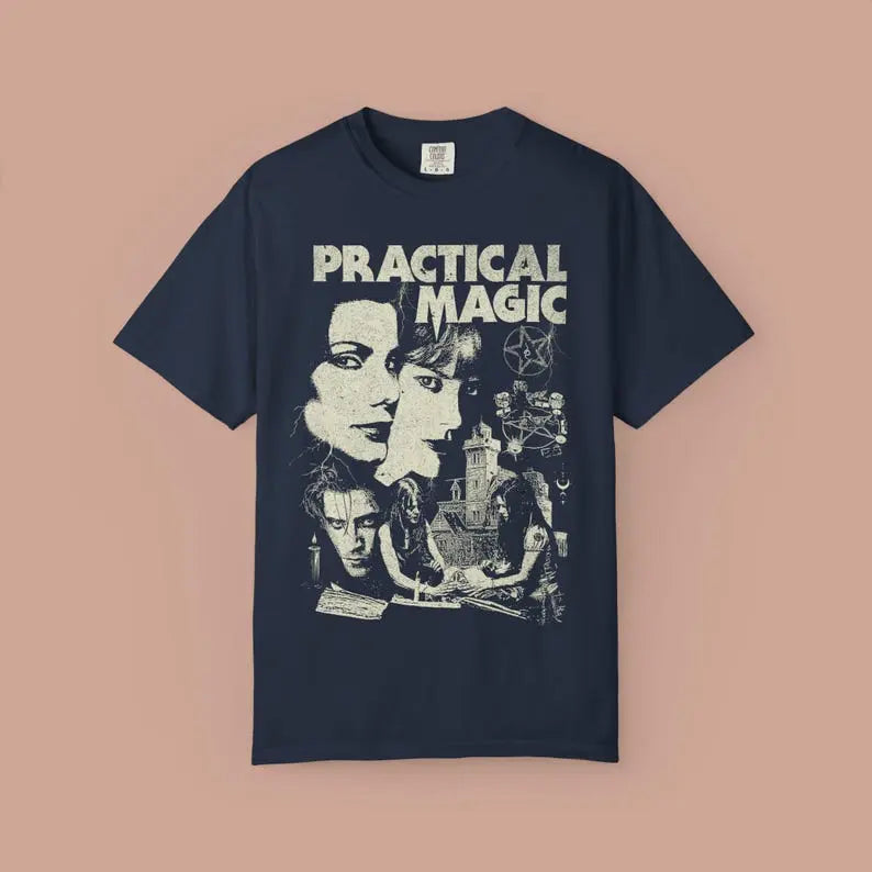 Practical Magic Vintage T-Shirt/Sweatshirt/Hoodie – 90s Witchy Movie Graphic Washed Tee