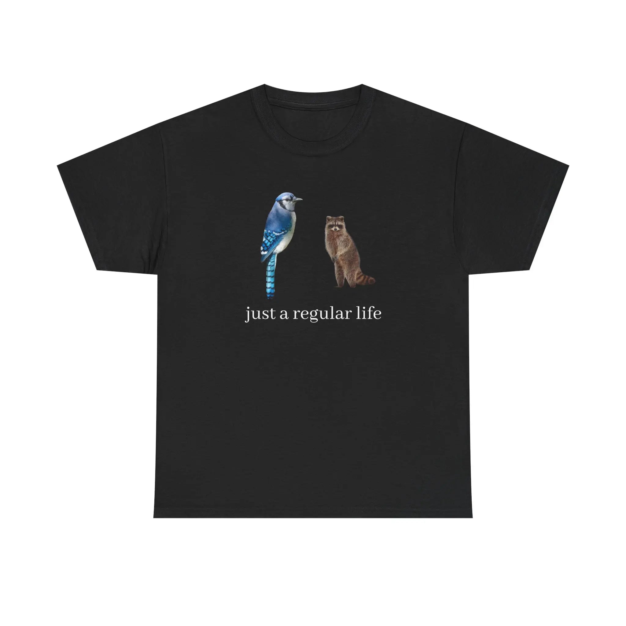 Just a regular life - Blue Jay and Raccoon T-Shirt/Sweatshirt/Hoodie