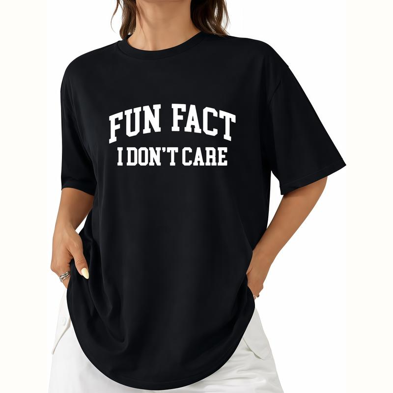Fun Fact I Don’t Care Sweatshirt/Hoodie/T-Shirt – Funny Sarcastic Quote Crewneck