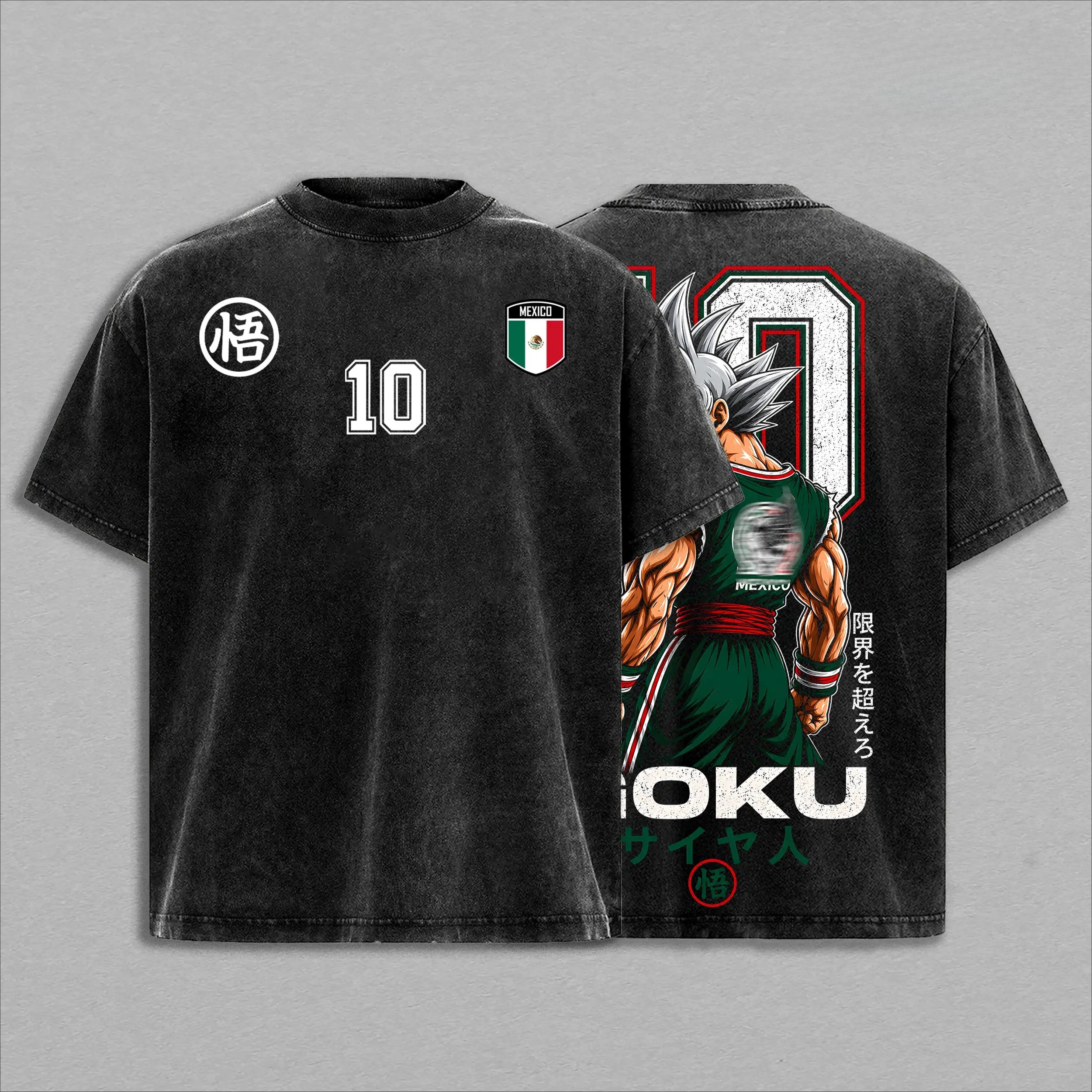 Vintage Mexico Global Football 2026  Saiyan Warrior Inspired Anime Shirt/Sweatshirt/Hoodie - Fan Gift Apparel