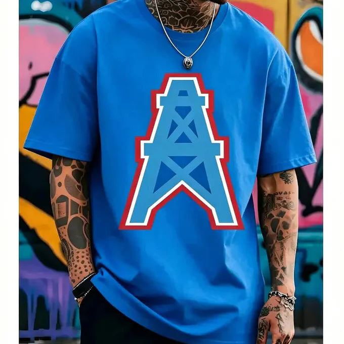 Houston Oilers Retro Football Tee/Sweatshirt/Hoodie