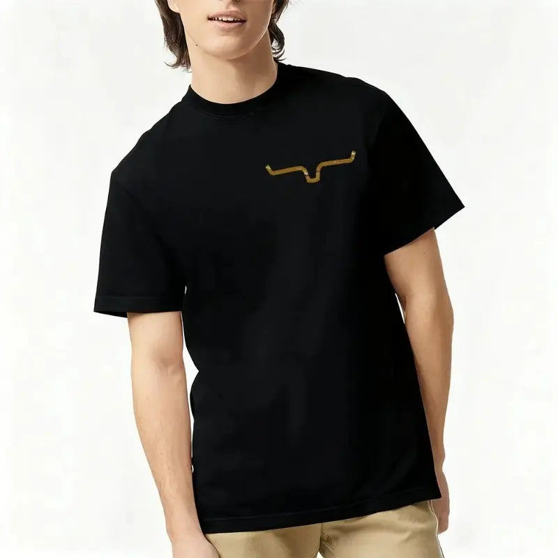 Kimes Ranch Horn Logo Graphic T-Shirt, Sweatshirt & Hoodie – Western Aztec-Inspired Back Print, Cowboy Ranch Style Apparel
