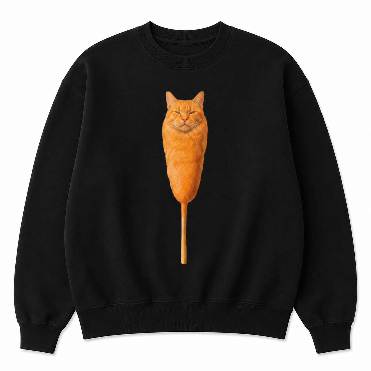 Corn Dog Cat Meme T-Shirt/Hoodie/Sweatshirt– Funny Cat Graphic Tee, Weird Humor Unisex Shirt