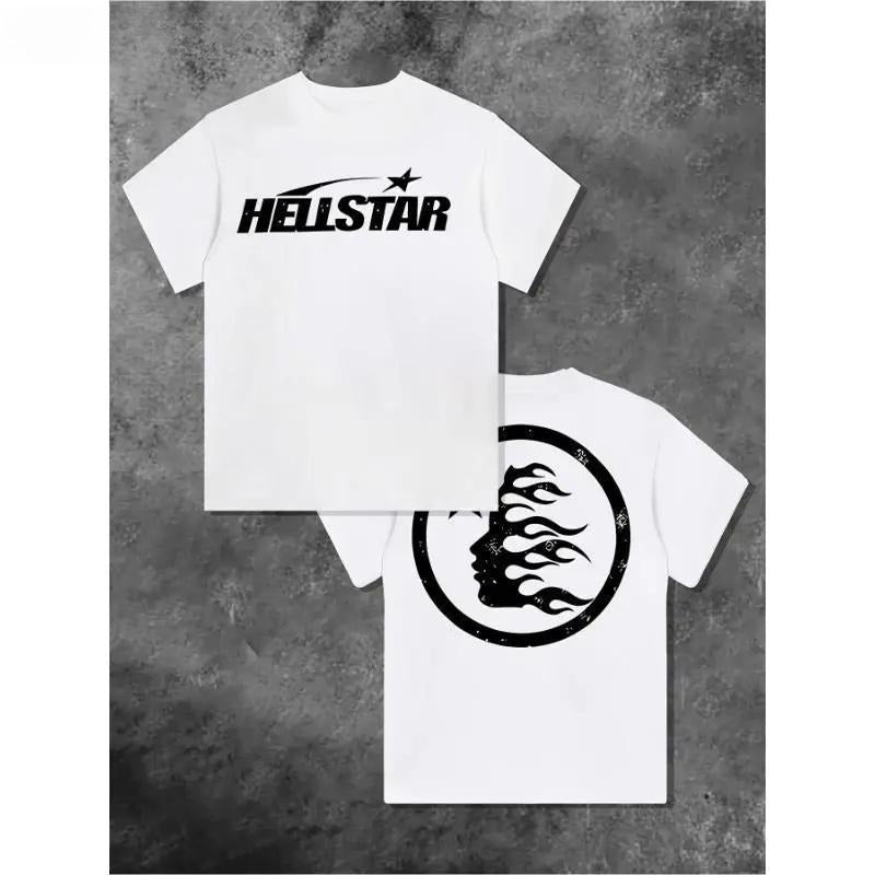Hellstar Flame Graphic T-Shirt/Sweatshirt/Hoodie – Double-Sided Gothic Streetwear Tee