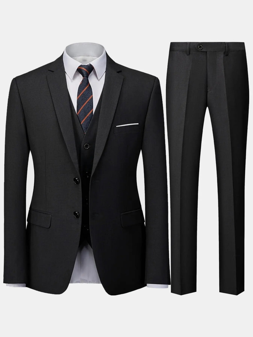 Men’s Modern Slim Fit 2-Piece Suit – Tailored Blazer & Dress Pants for Business, Party & Formal Wear