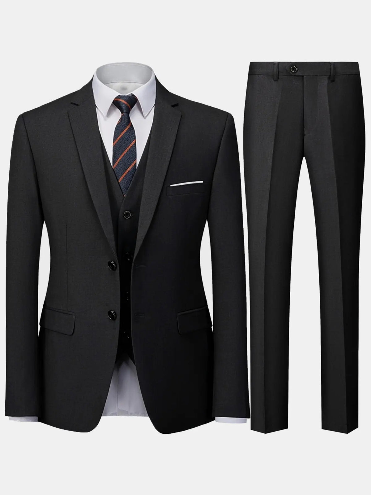Men’s Modern Slim Fit 2-Piece Suit – Tailored Blazer & Dress Pants for Business, Party & Formal Wear