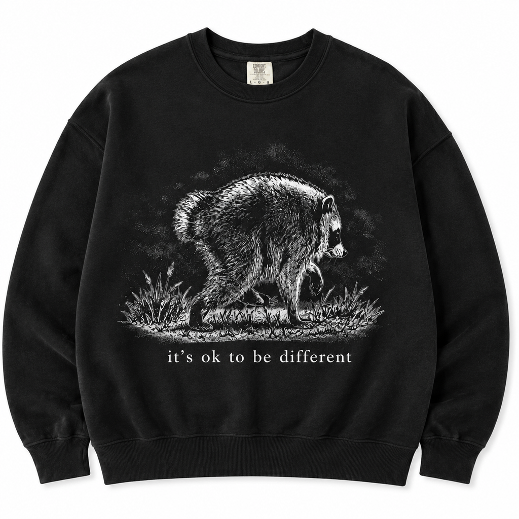 Cute Raccoon Graphic Tee/Sweatshirt/Hoodie – Vintage Animal Shirt for Nature Lovers