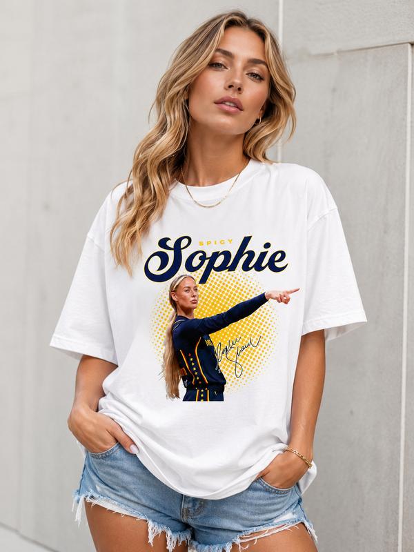Sophie Cunningham #8 Double Sided Basketball Shirt, Unisex Oversized Graphic Tee, Vintage Sports Fan T-Shirt/Sweatshirt/Hoodie, Game Day Streetwear Top