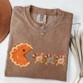 Funny Thanksgiving Pumpkin Pie & Turkey Graphic T-Shirt, Sweatshirt & Hoodie