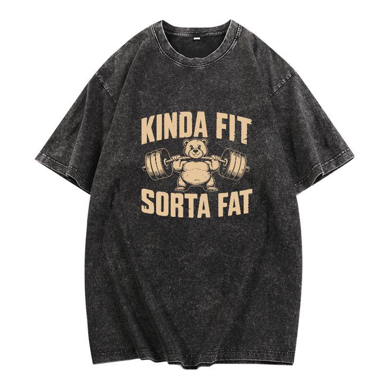 Funny Dad Bod Gym Shirt/Sweatshirt/Hoodie – Kinda Fit Kinda Fat Tee