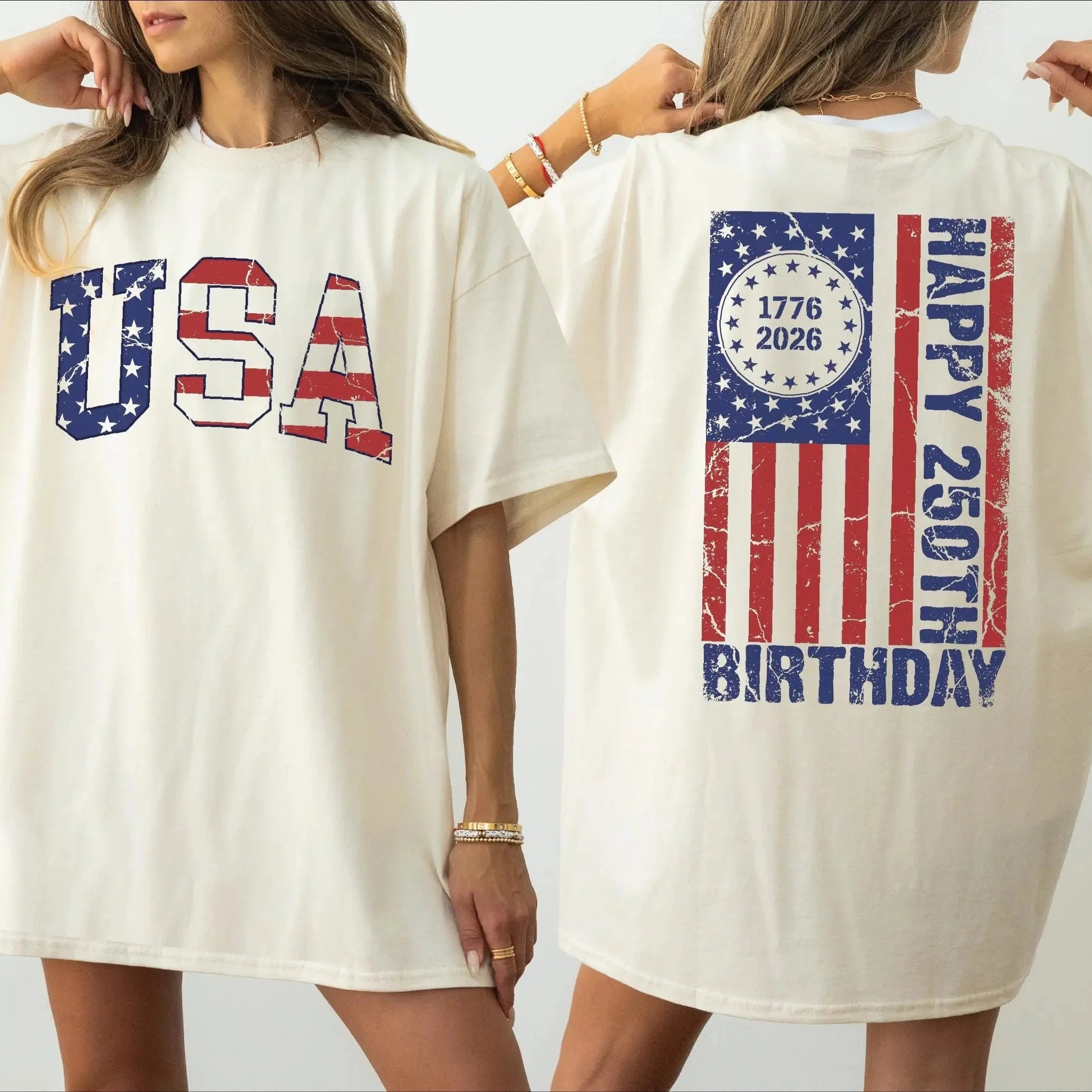 USA 250th Anniversary Patriotic Graphic T-Shirt/Sweatshirt/Hoodie - Made for parades, BBQs, and fireworks.