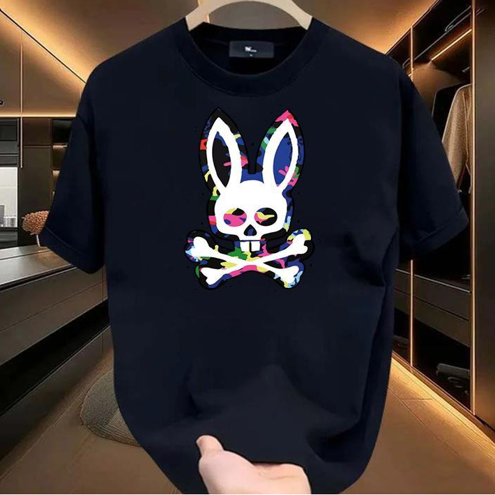 Colorful Bone Rabbit Graphic T-Shirt/Sweatshirt/Hoodie – Unisex Vintage Streetwear Tee, Y2K Oversized Casual