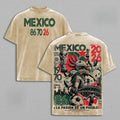 Mexico 1970 1986 2026 Soccer T-Shirt/Sweatshirt/Hoodie – Retro Axolotl Futbol Graphic Tee, Mexico Football Fan Streetwear