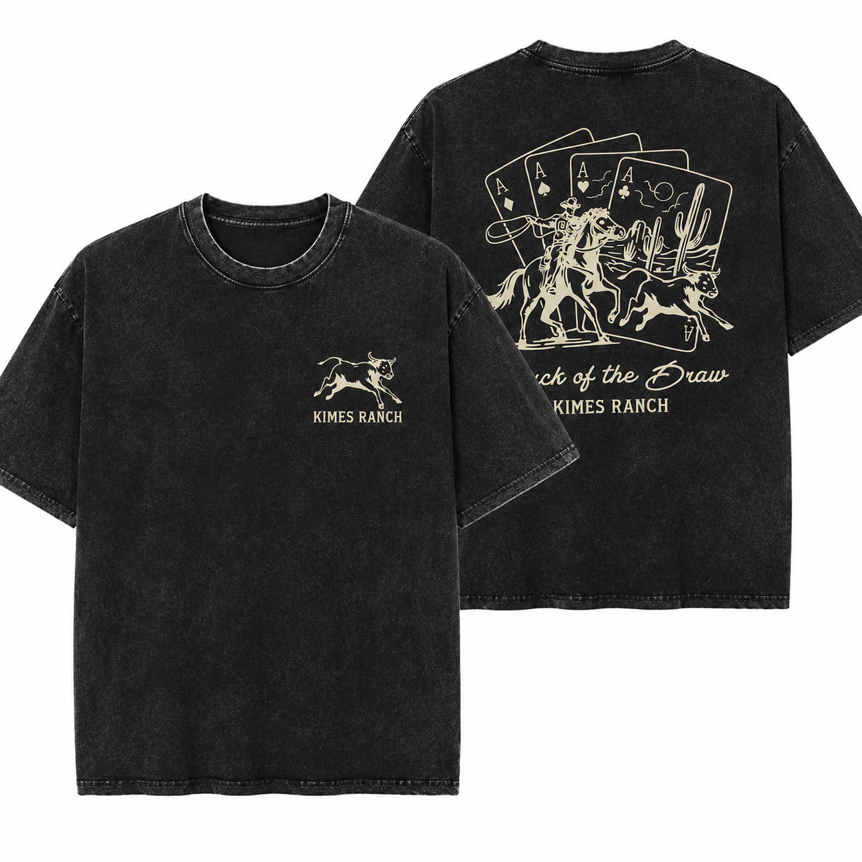 Luck of the Draw Western Rodeo Shirt – Vintage Cowboy Playing Cards Graphic Tee, Sweatshirt & Hoodie