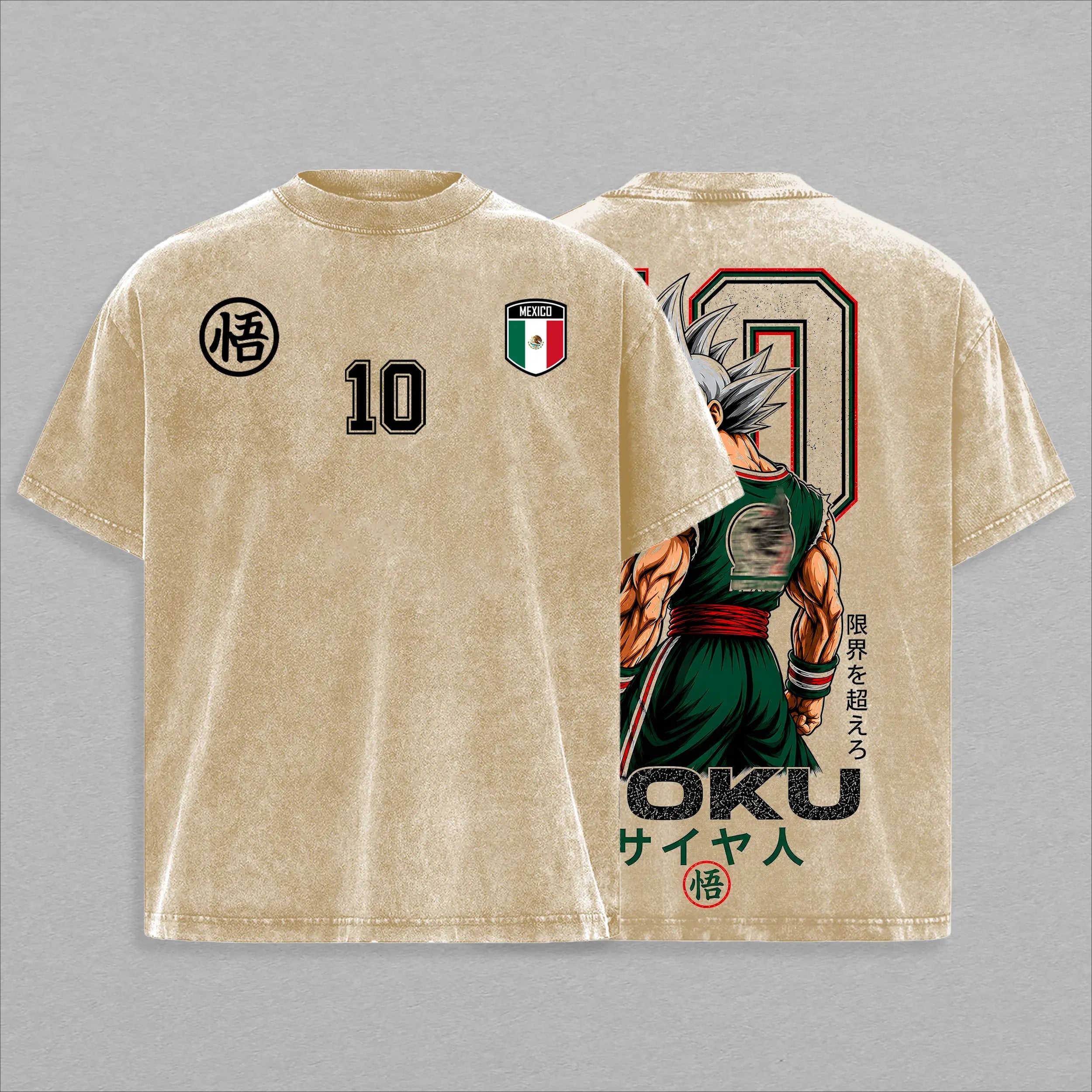 Vintage Mexico Global Football 2026  Saiyan Warrior Inspired Anime Shirt/Sweatshirt/Hoodie - Fan Gift Apparel