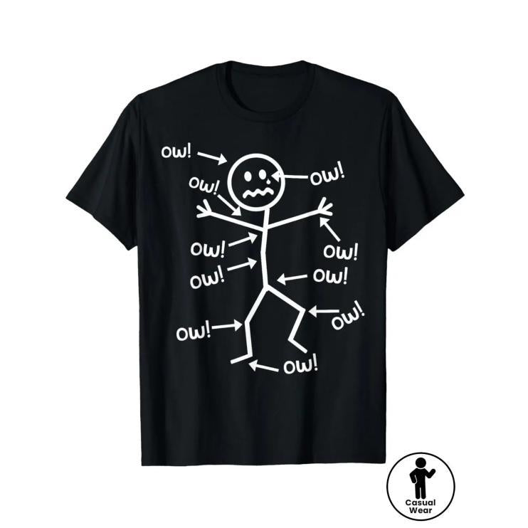 Everything Hurts Funny Stick Figure t-shirt/Sweatshirt/Hoodie