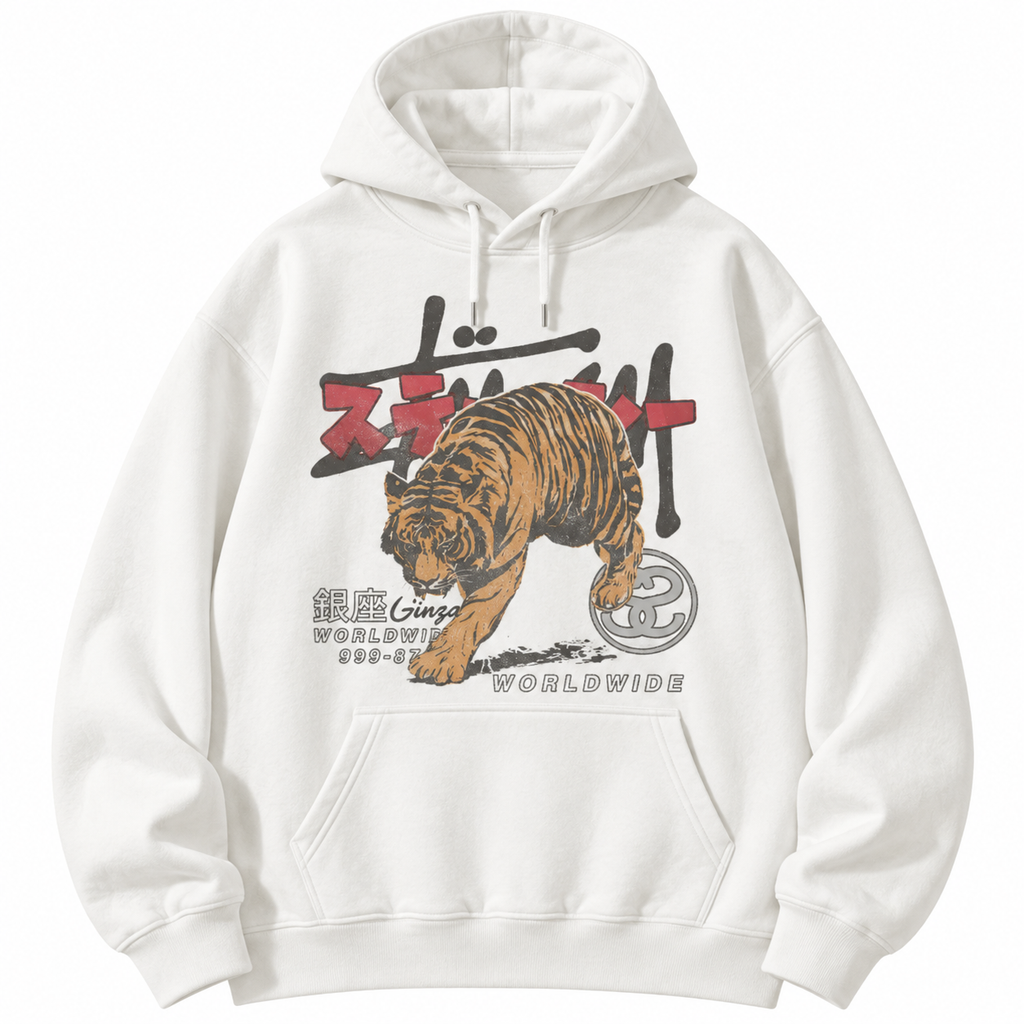 Vintage Tiger Worldwide T-Shirt/Sweatshirt/Hoodie – Japanese Graphic Y2K Grunge Streetwear Tee