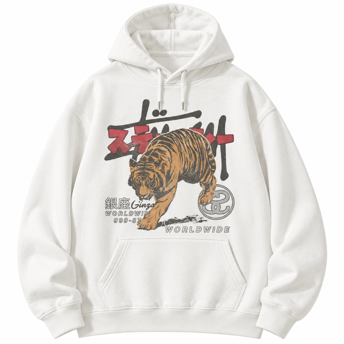 Vintage Tiger Worldwide T-Shirt/Sweatshirt/Hoodie – Japanese Graphic Y2K Grunge Streetwear Tee