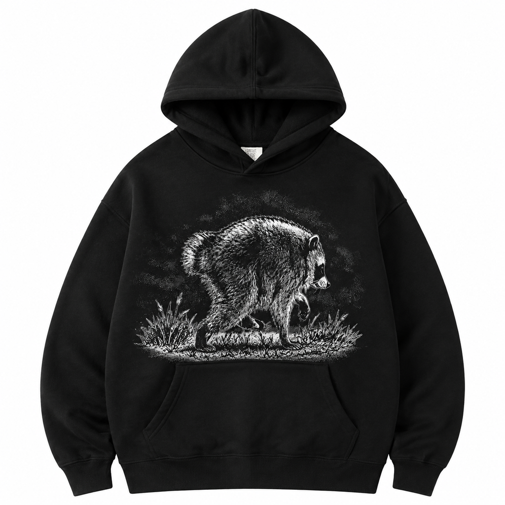 Cute Raccoon Graphic Tee/Sweatshirt/Hoodie – Vintage Animal Shirt for Nature Lovers