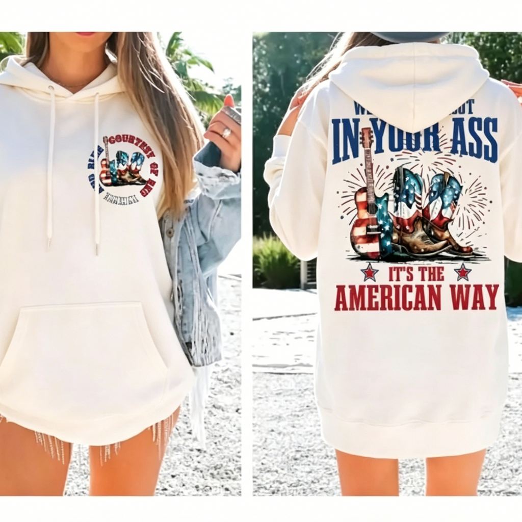 Toby Keiith We'll Put A Boot Shirt/Sweatshirt/Hoodie - Courtesy of Red White and Blue Shirt