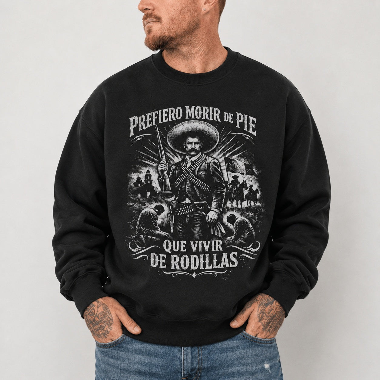 Emiliano Zapata Vintage Graphic Shirt – Mexican Revolution Historical Portrait T-Shirt, Sweatshirt & Hoodie