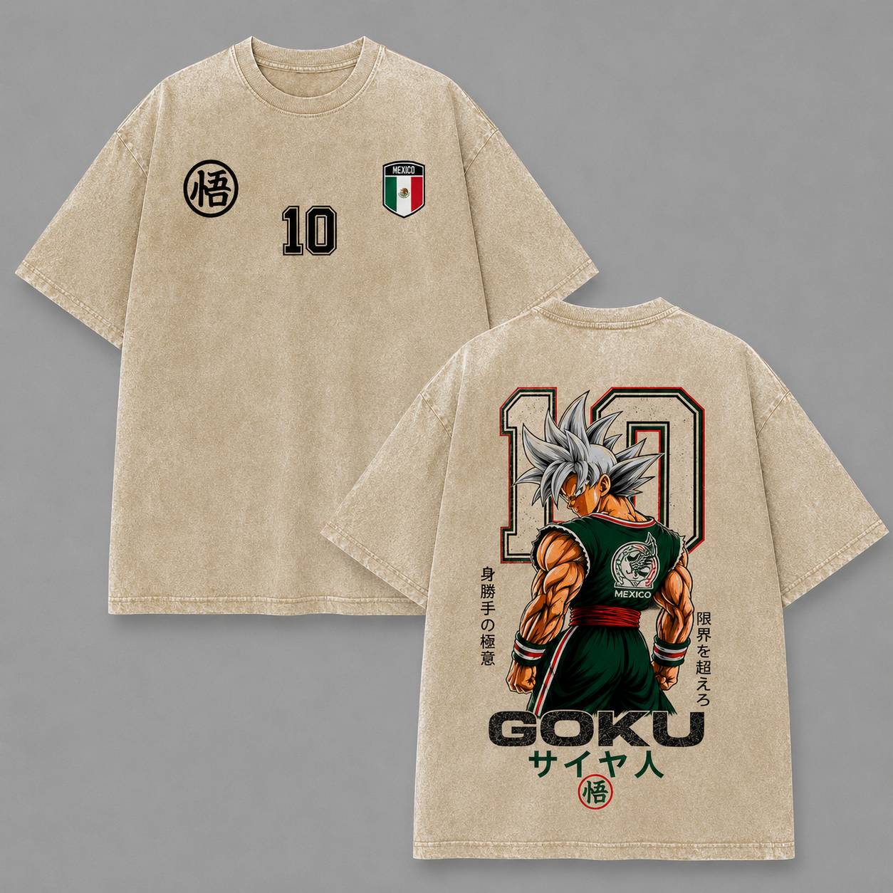 Vintage Mexico Global Football 2026  Saiyan Warrior Inspired Anime Shirt/Sweatshirt/Hoodie - Fan Gift Apparel