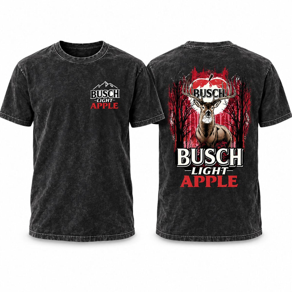 Busch Light Apple Hunting Hoodie/Sweatshirt/T-shirt – Vintage Deer Graphic Pullover Sweatshirt