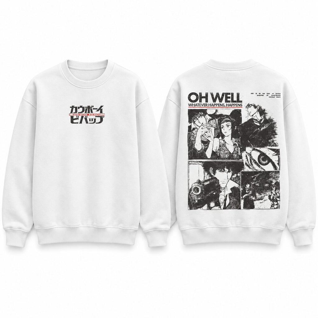 Cowboy Bebop Vintage Washed T-Shirt/Sweatshirt/Hoodie – Retro Anime Manga Graphic Tee